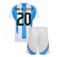 Argentina Alexis Mac Allister #20 Replica Home Minikit Copa America 2024 Short Sleeve (+ pants)